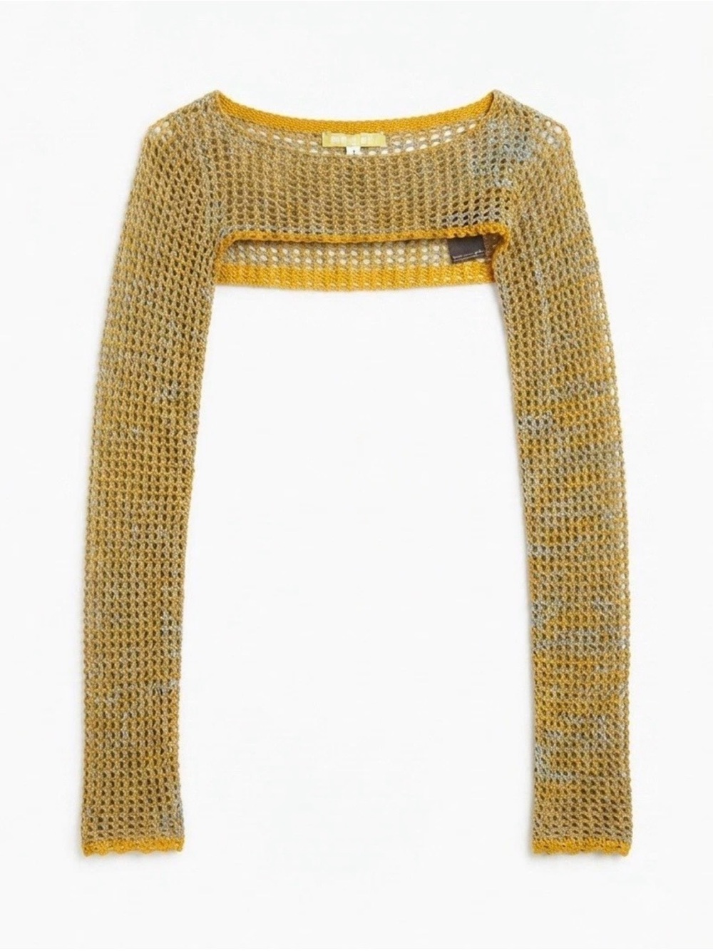 Urban Outfitters Yellow Open-Knit Shrug